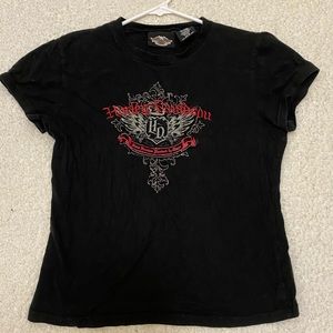 fitted Harley Davidson top